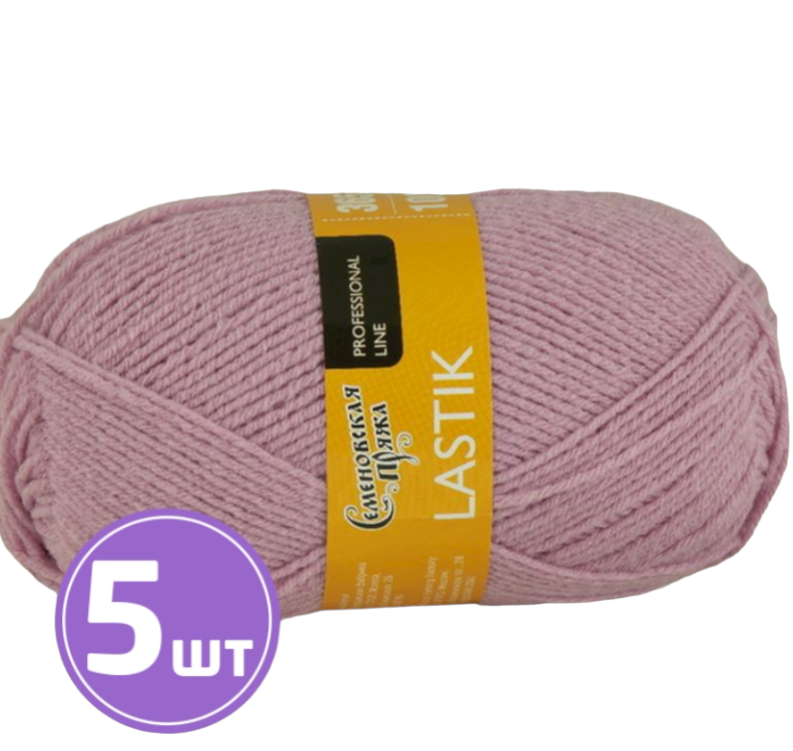 

Пряжа Семеновская Lastik (70220), астра 5 шт. по 100 г