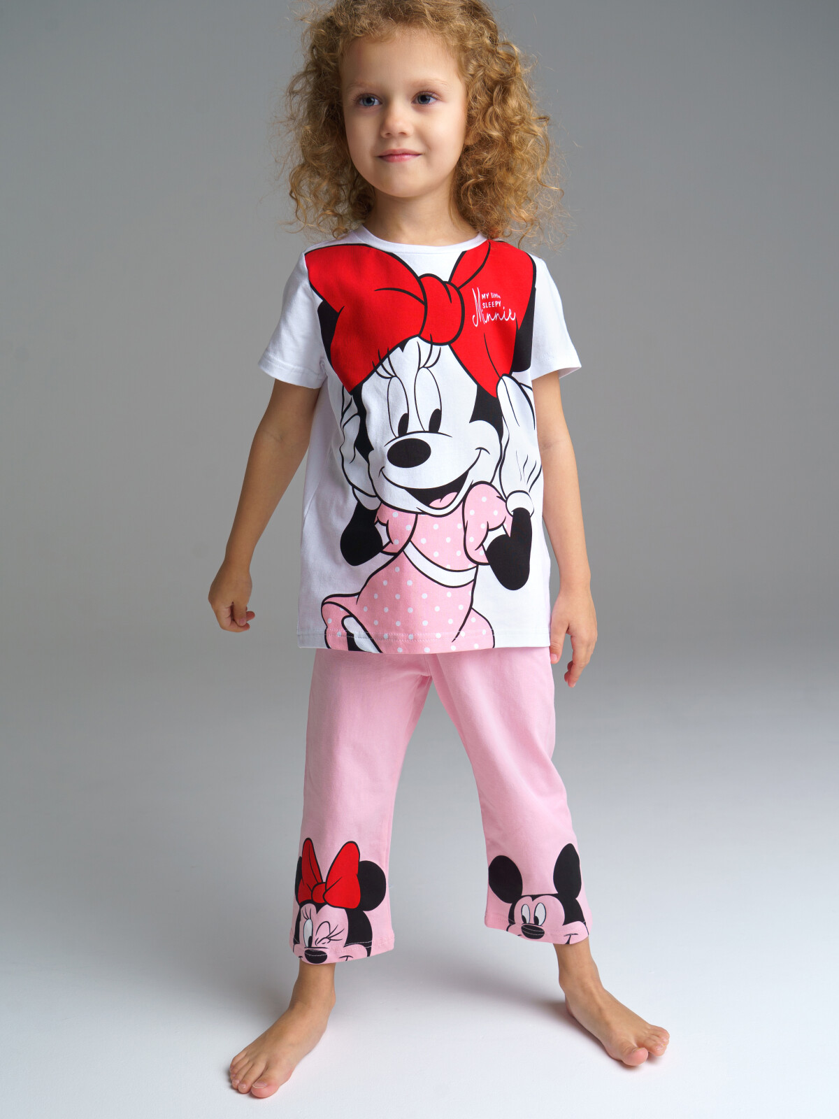 

Пижама детская PlayToday Kids 32242414, цветной, 104, Розовый;белый, 32242414