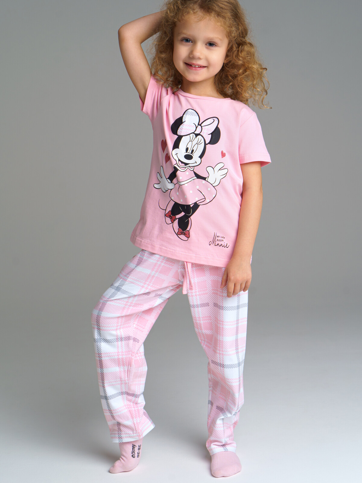 

Пижама детская PlayToday Kids 32242417, белый, светло-розовый, 104, 32242417