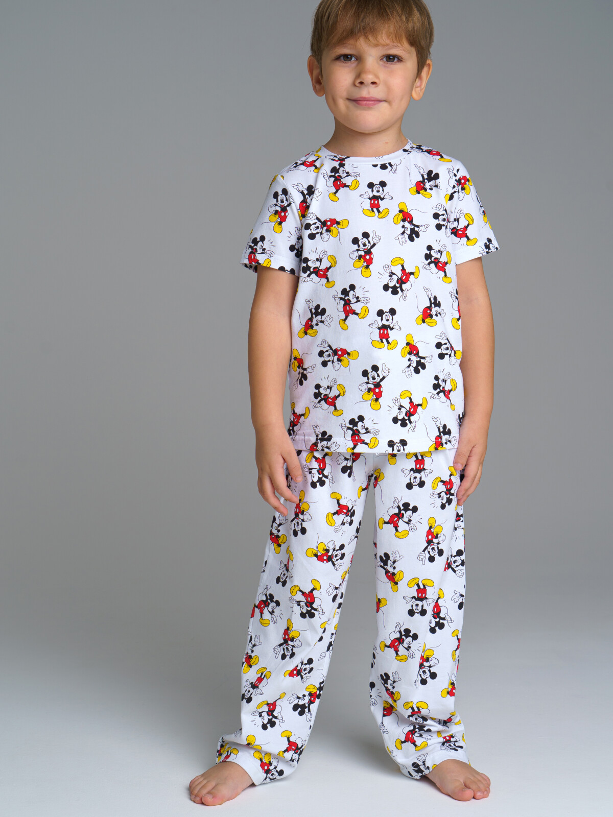 

Пижама детская PlayToday Kids 12332141, белый, разноцветный, 104, 12332141