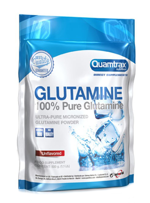 фото Glutamine quamtrax nutrition, 500 г, без вкуса