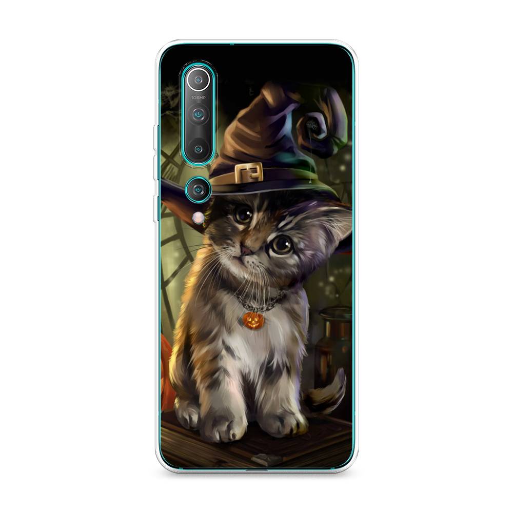 

Чехол Awog на Xiaomi Mi 10 Pro "Кот на Хэллоуин", Разноцветный, 37850-2