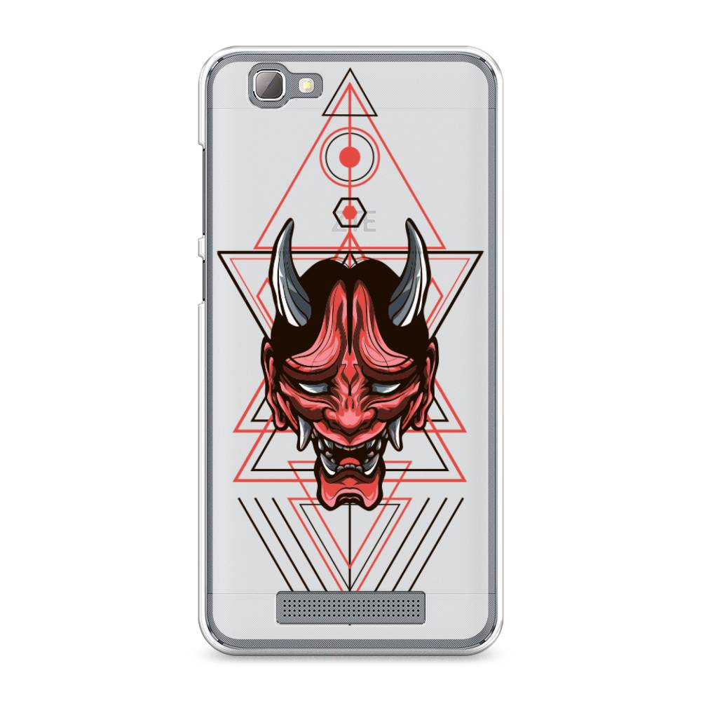 

Чехол на ZTE Blade A610 "Hanya Oni mask", Серый;красный;черный, 130950-4