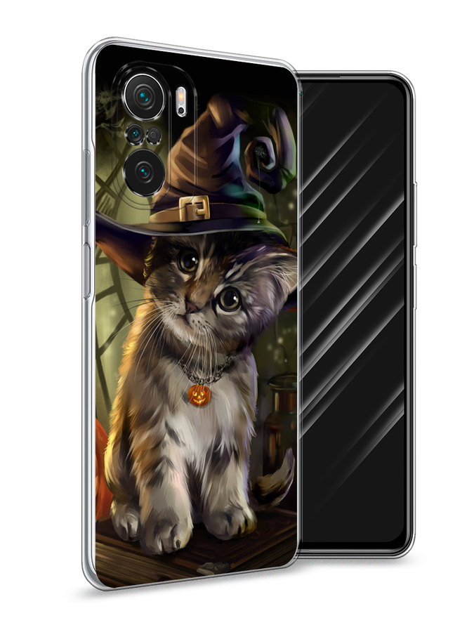 

Чехол Awog на Poco F3/Redmi K40/Mi 11i "Кот на Хэллоуин", Разноцветный, 312650-2