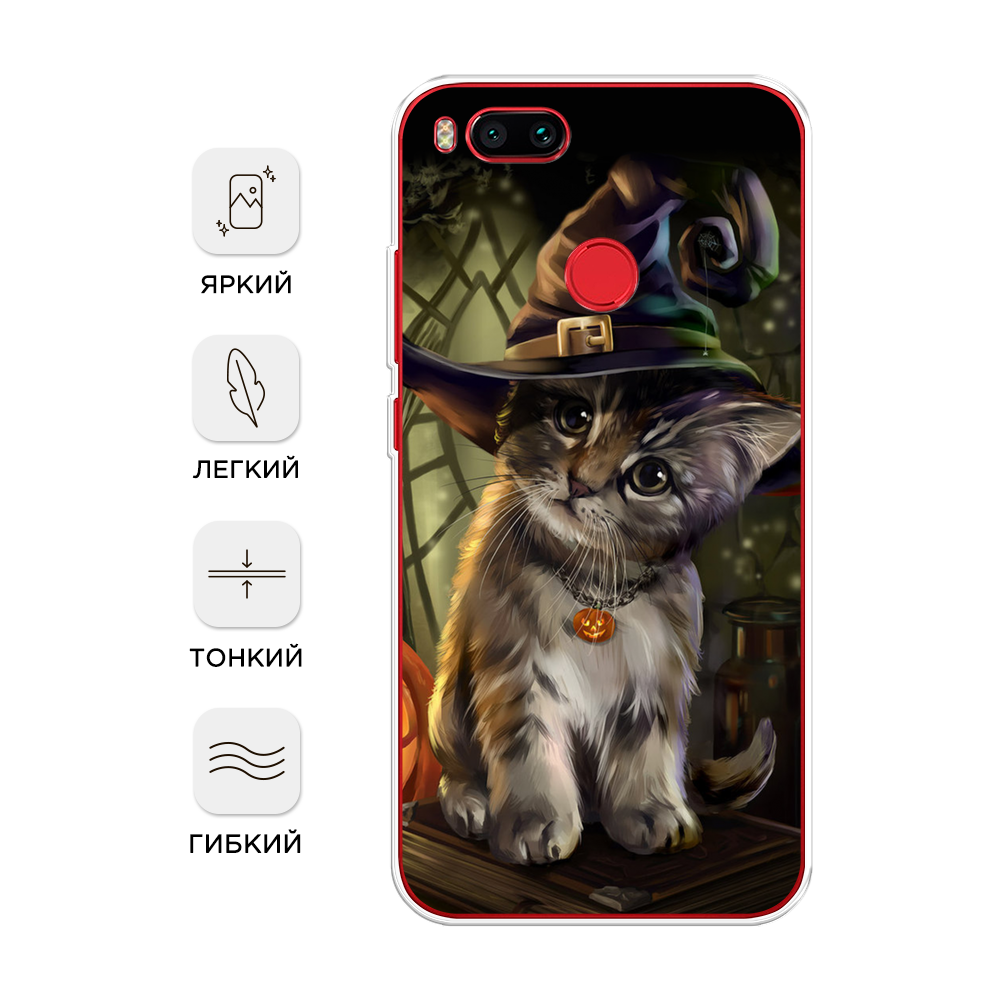 

Чехол Awog на Xiaomi Mi 5X "Кот на Хэллоуин", Разноцветный, 32350-2