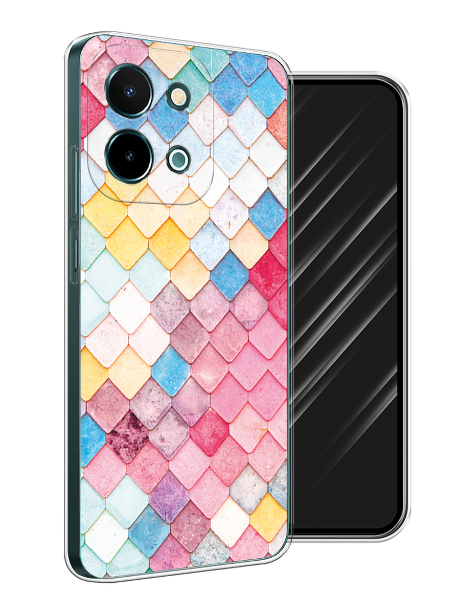 

Чехол Awog на Vivo Y28 4G "Нежные ромбики", Красный, 2611650-1