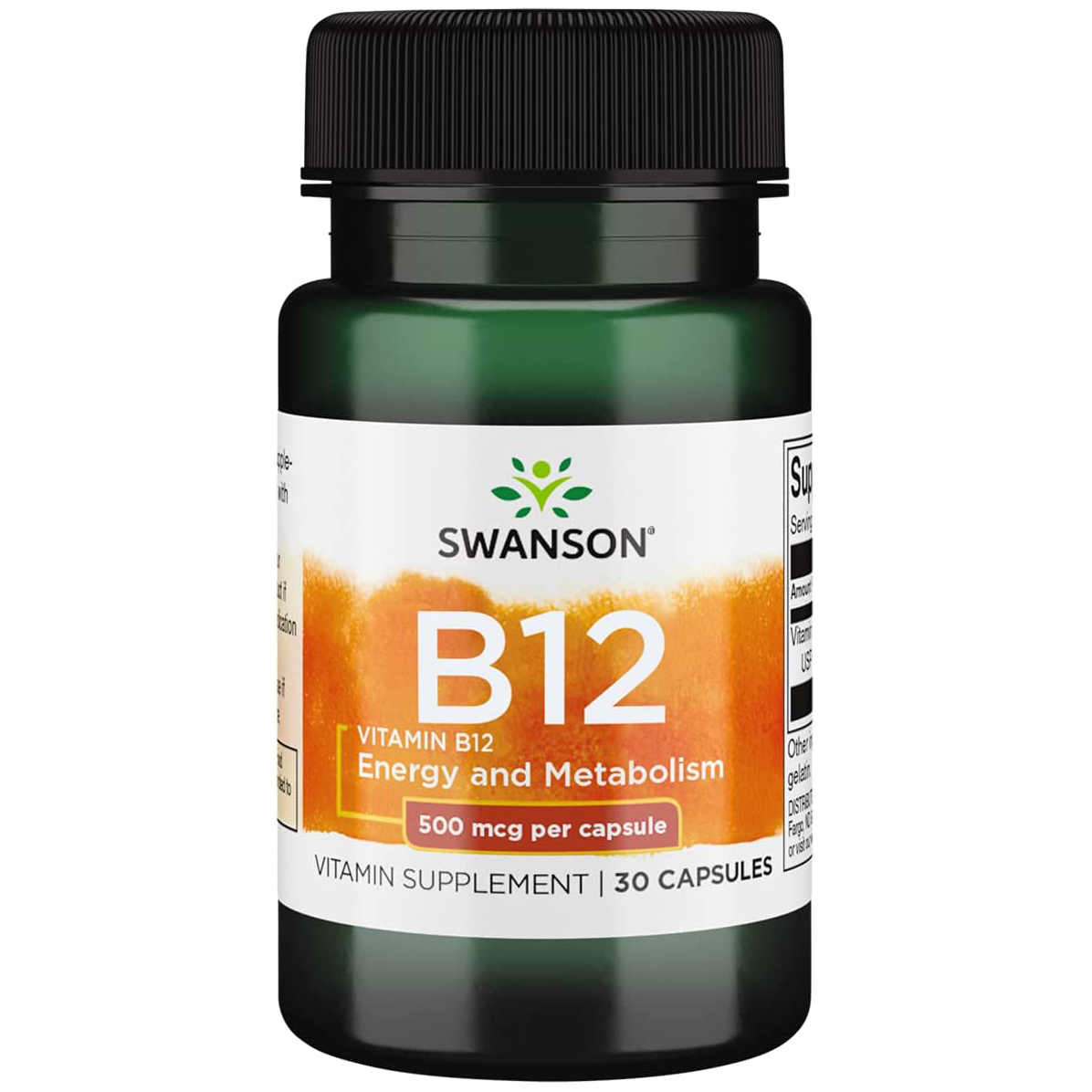 Витамин Б12 Swanson Vitamin B-12 500 mcg 30 капсул
