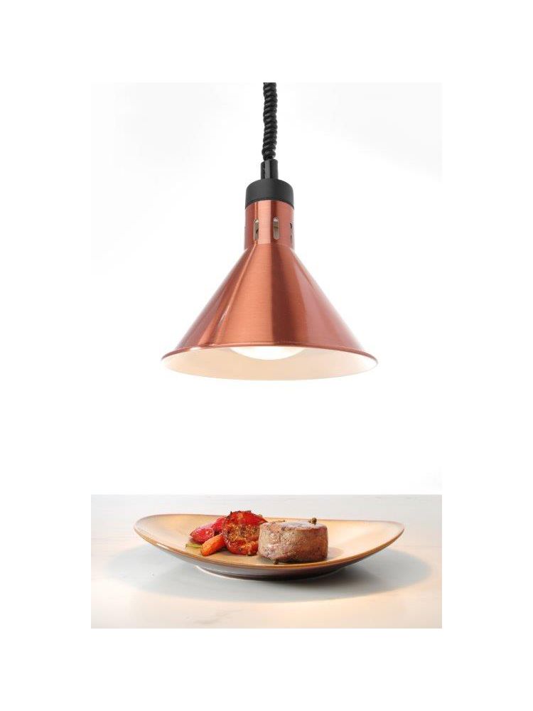 фото Лампа коническая для подогрева блюд с регулируемой высотой, цвет медный, o275x(h)250 мм, h nobrand