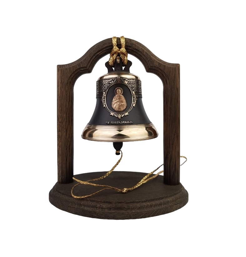 Колокол бронзовый на подставке 