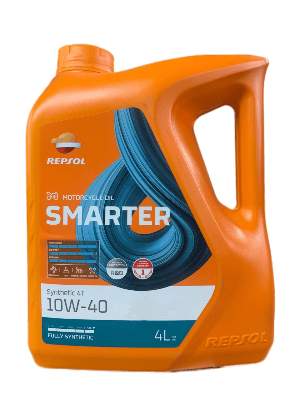 фото Моторное масло repsol, moto smarter synthetic 4t, 10w40 4л, 60985r
