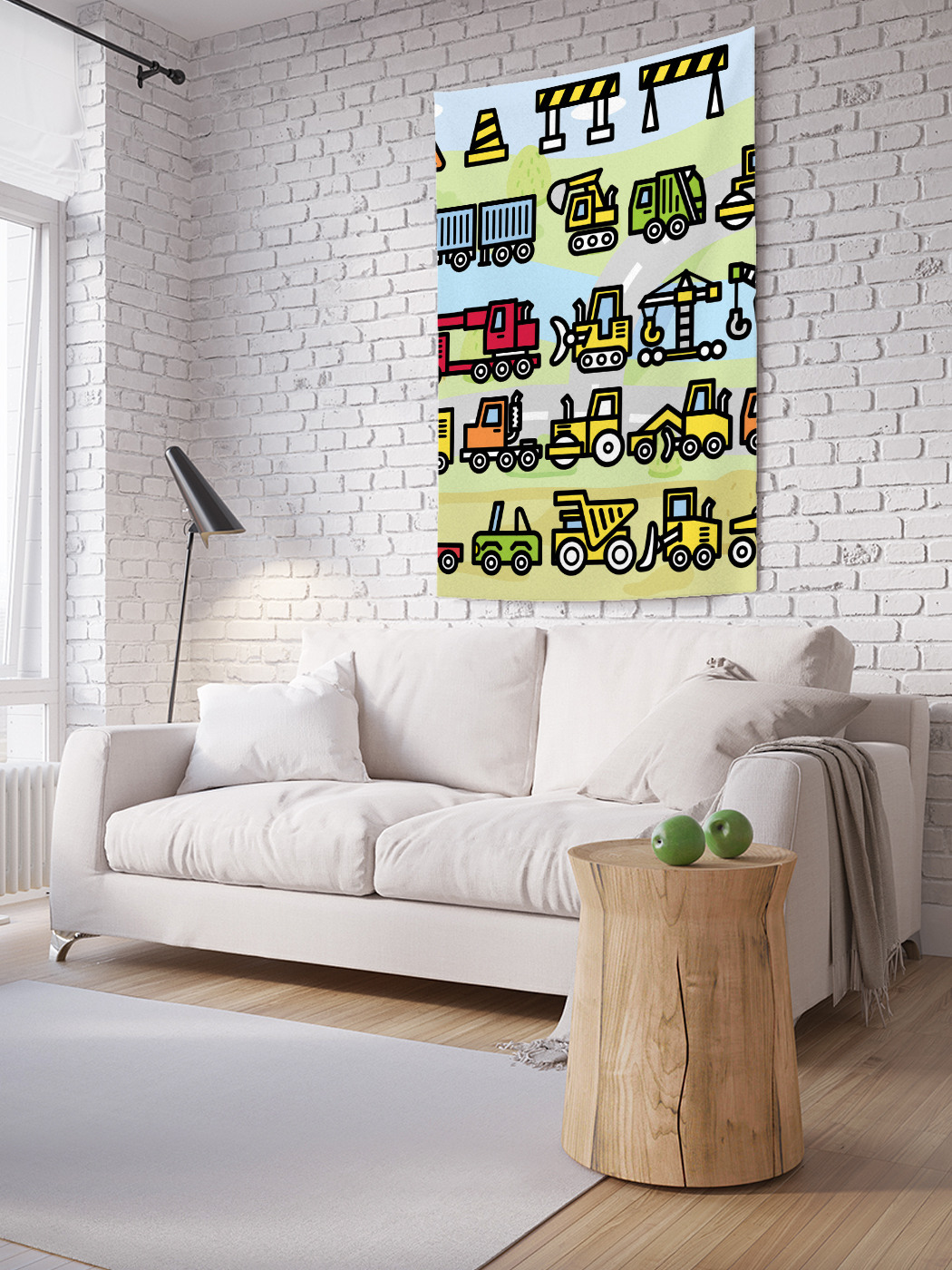 

Вертикальное фотопанно на стену JoyArty Дорожные работы 100x150 см, Дорожные работы