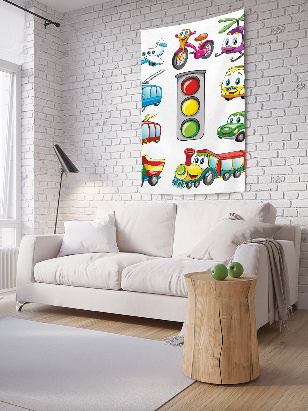 

Вертикальное фотопанно на стену JoyArty Мультяшные автомобильчики 100x150 см, Мультяшные автомобильчики