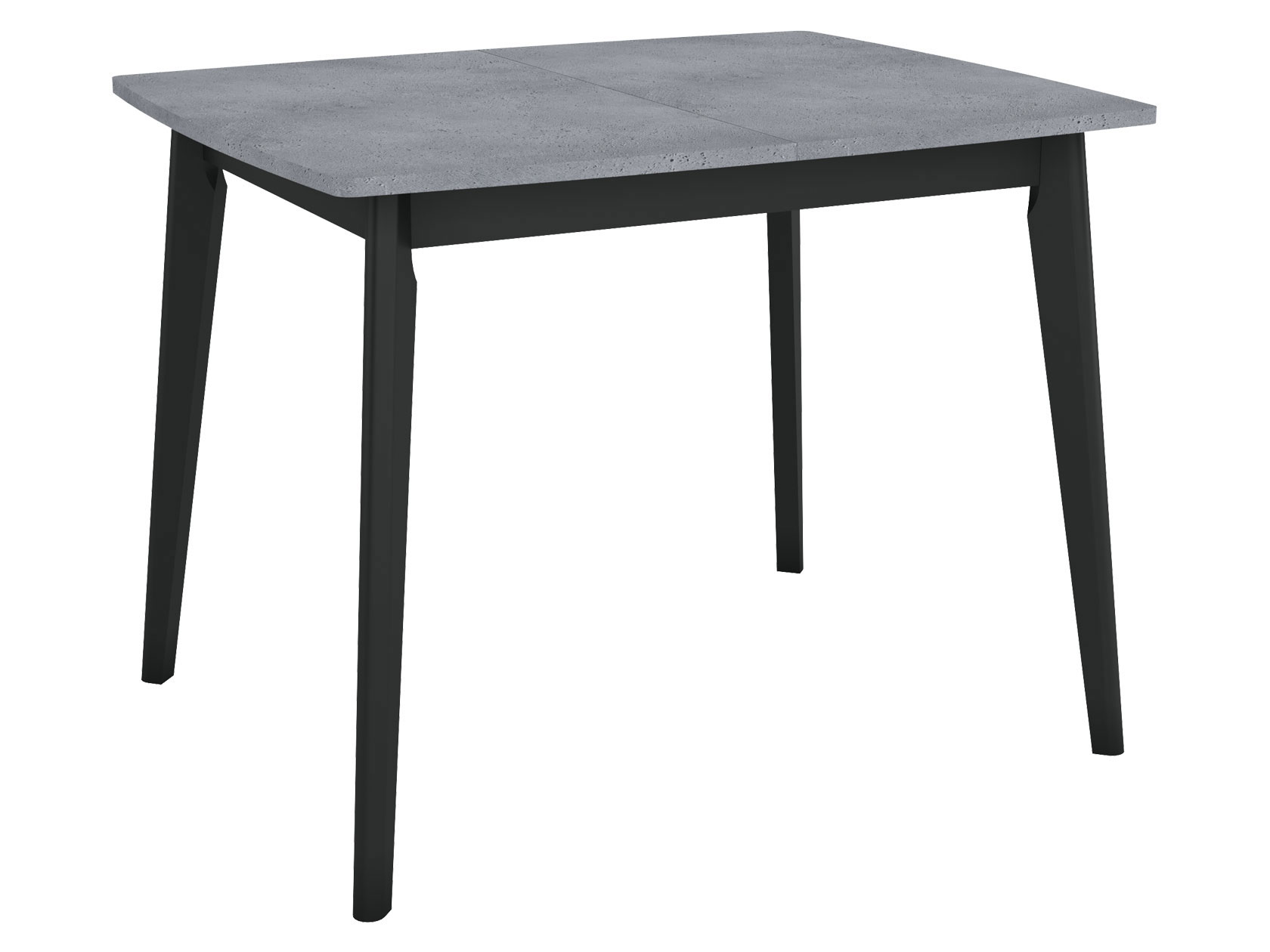 фото Кухонный стол обеденный стол vesteros 1200 бетон портленд / черный, малый stolmann