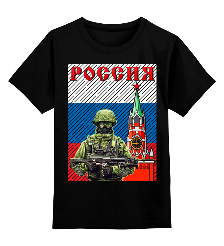 

Детская футболка Printio Ратник цв.черный р.140, 0000002676335