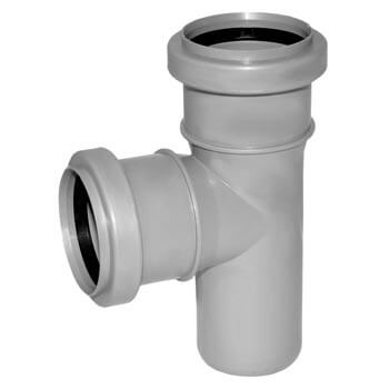

Тройник канализационный РОССИЯ угол 90° D=50 (3752)