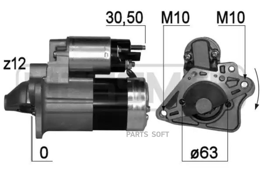 

Стартер ERA 12V 1.3Kw 220758