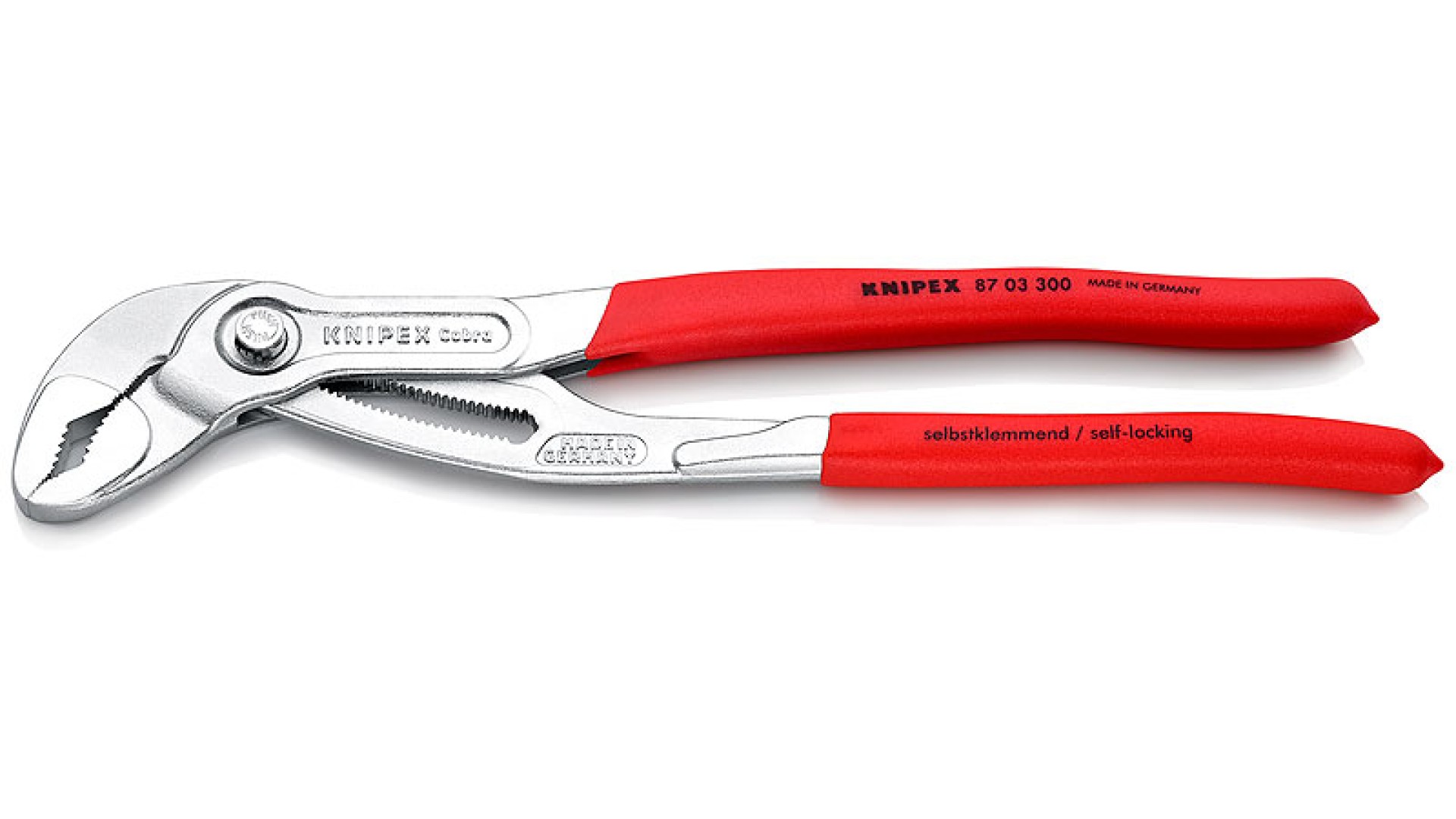 

Строительные клещи Knipex KN-8703300 переставные COBRA, зев 70 мм, длина 300 мм., KN-8703300