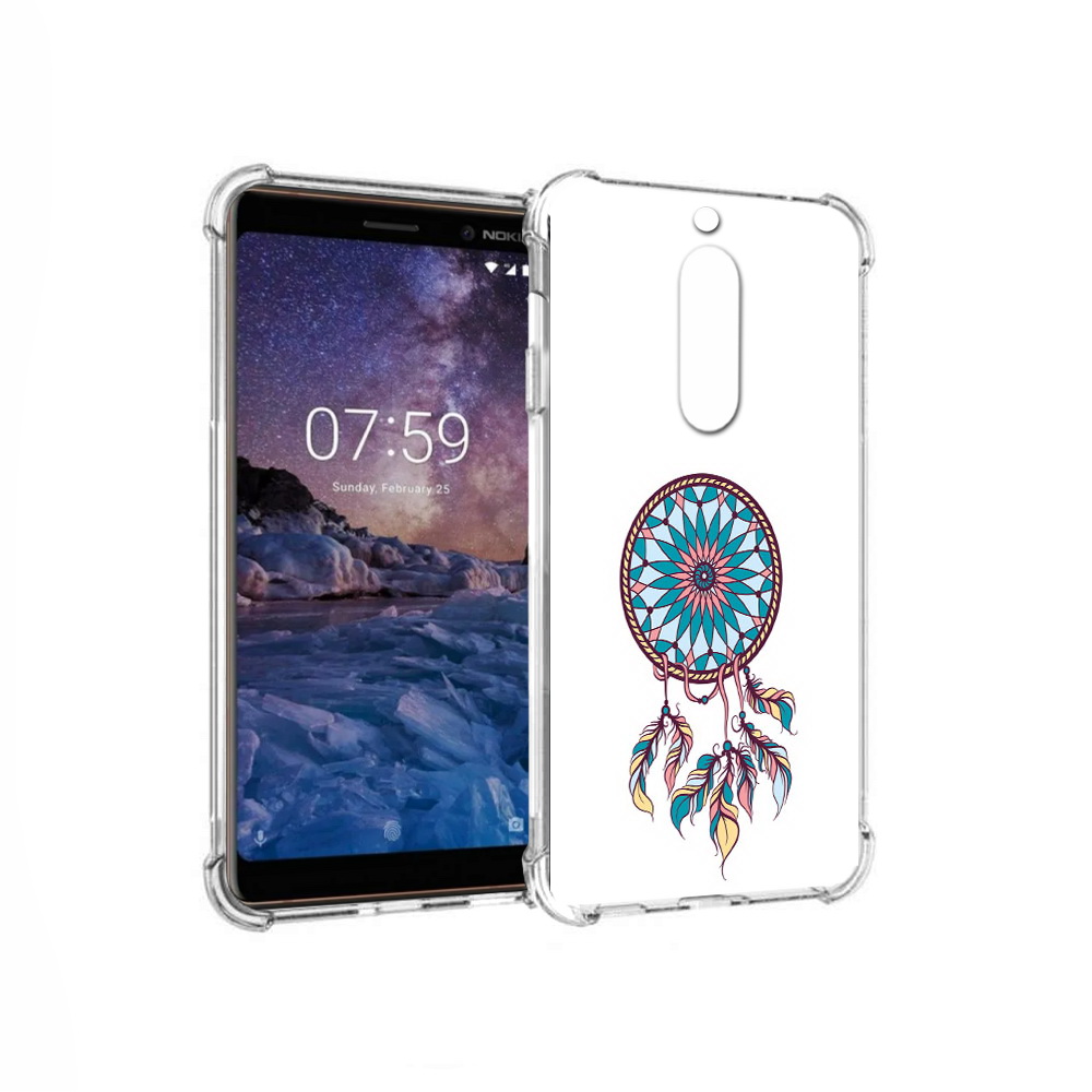 

Чехол MyPads Tocco для Nokia 7 ловец снов синий (PT95887.123.443), Прозрачный, Tocco