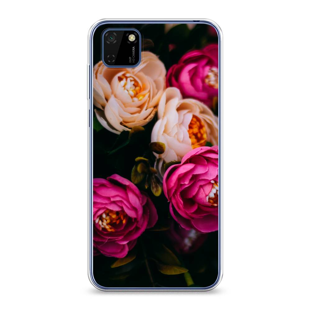 

Чехол Awog на Huawei Y5p "Розовые пионы для черном", Розовый;черный, 6103750-8