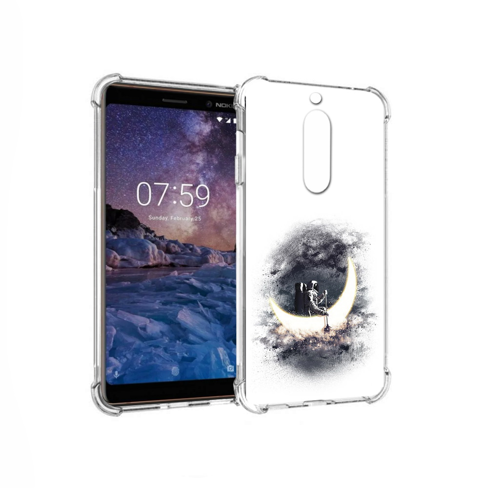 

Чехол MyPads Tocco для Nokia 7 лунный путешественник (PT95887.123.448), Прозрачный, Tocco