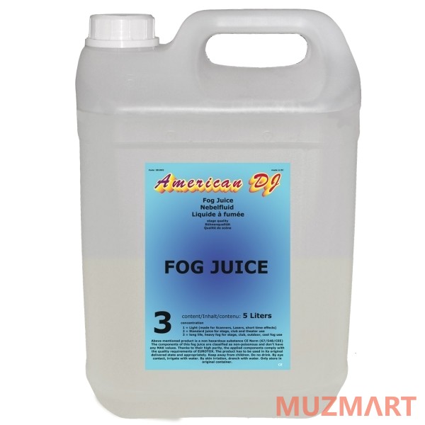 

American DJ Fog juice 3 heavy Жидкость для генератора дыма