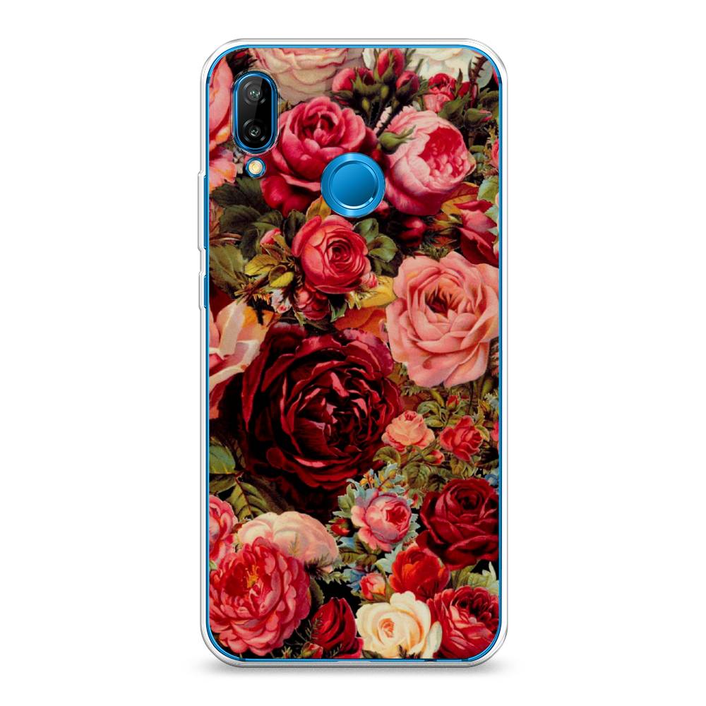 

Чехол Awog "Розы винтажные" для Huawei Nova 3E, 65650-8
