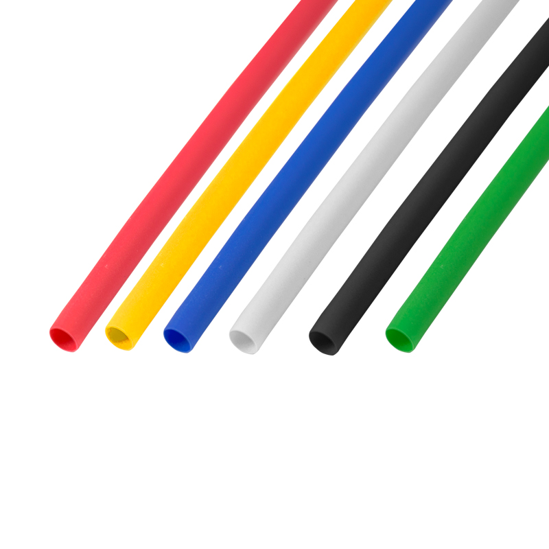 фото Термоусаживаемые трубки rexant 3,01,5 мм, набор пять цветов, упаковка 50 шт. по 1 м