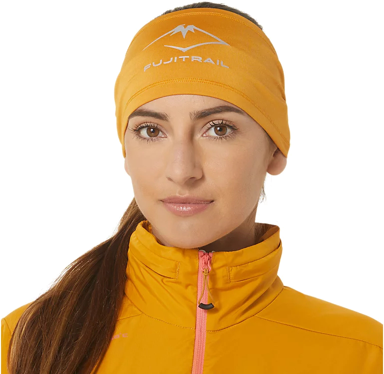 Повязка унисекс Asics Asics Fujitrail Headband желтая, р. 55-65