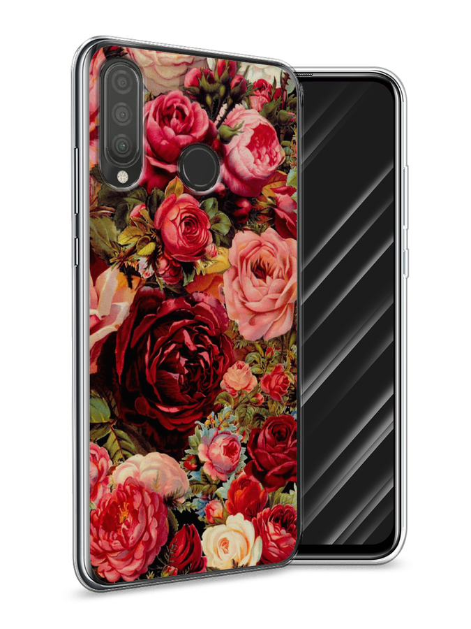 

Чехол Awog "Розы винтажные" для Huawei P30 Lite, 67950-8