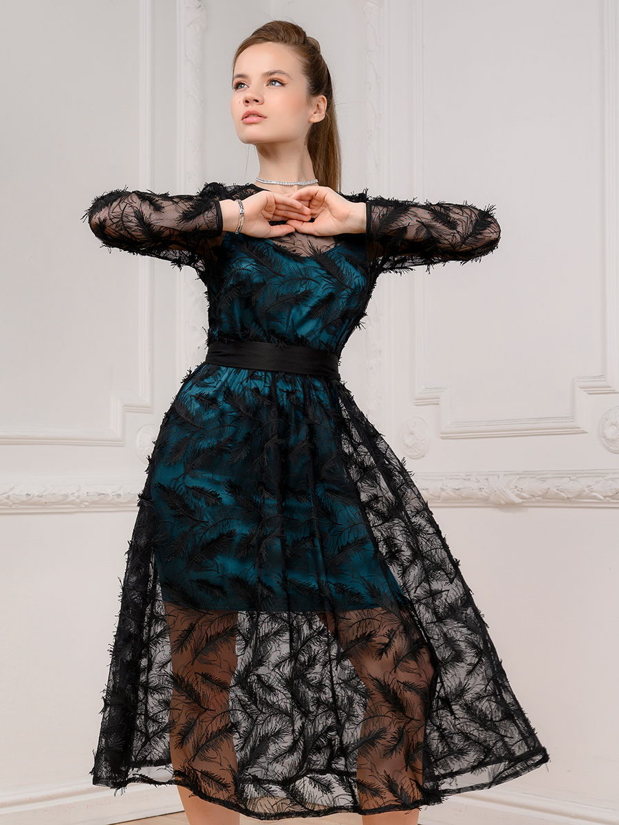 фото Платье женское 1001dress 0142101-02597 бирюзовое 42 ru