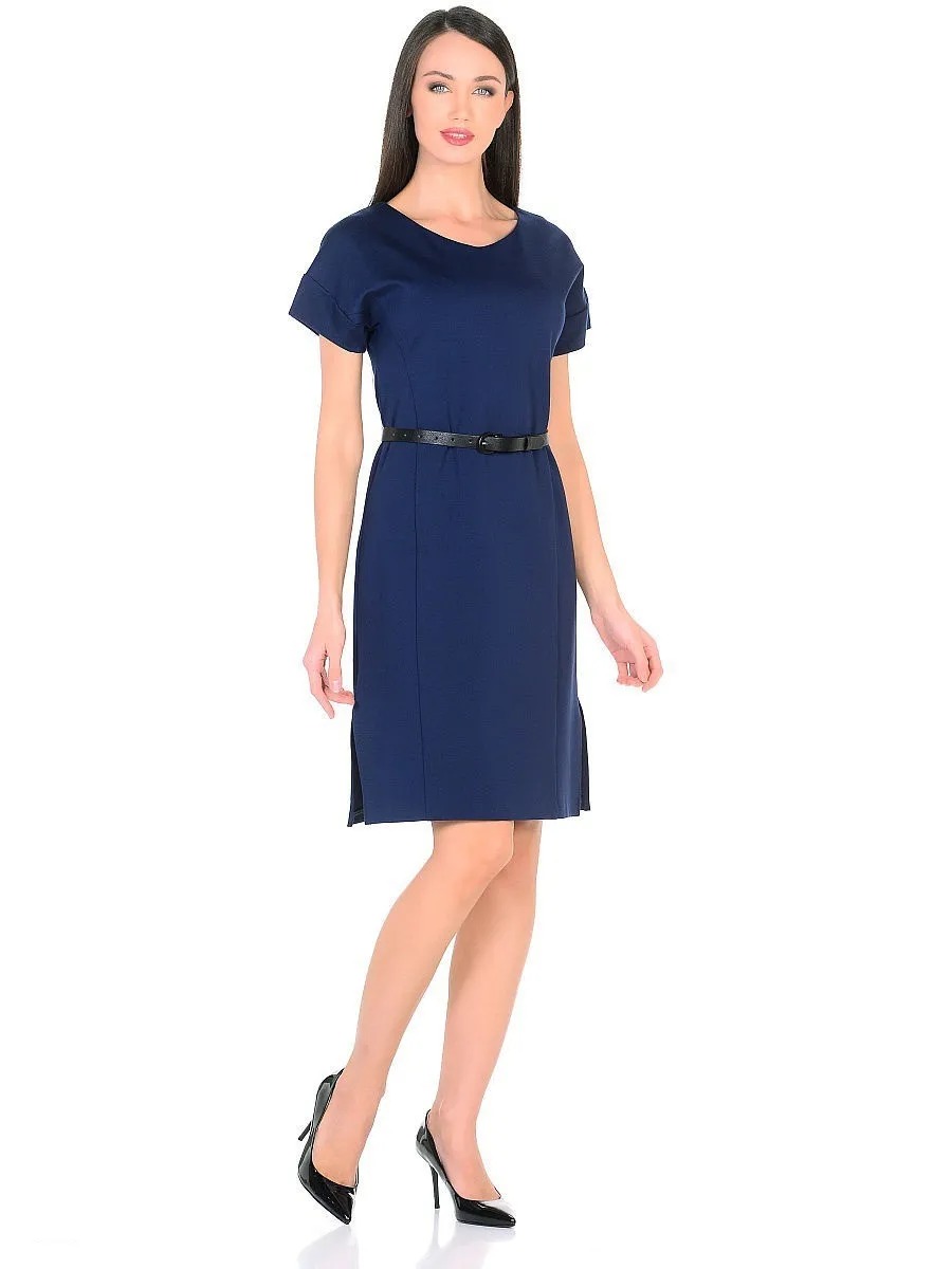 Платье женское La Fleuriss F3-3028S-99 синее 36