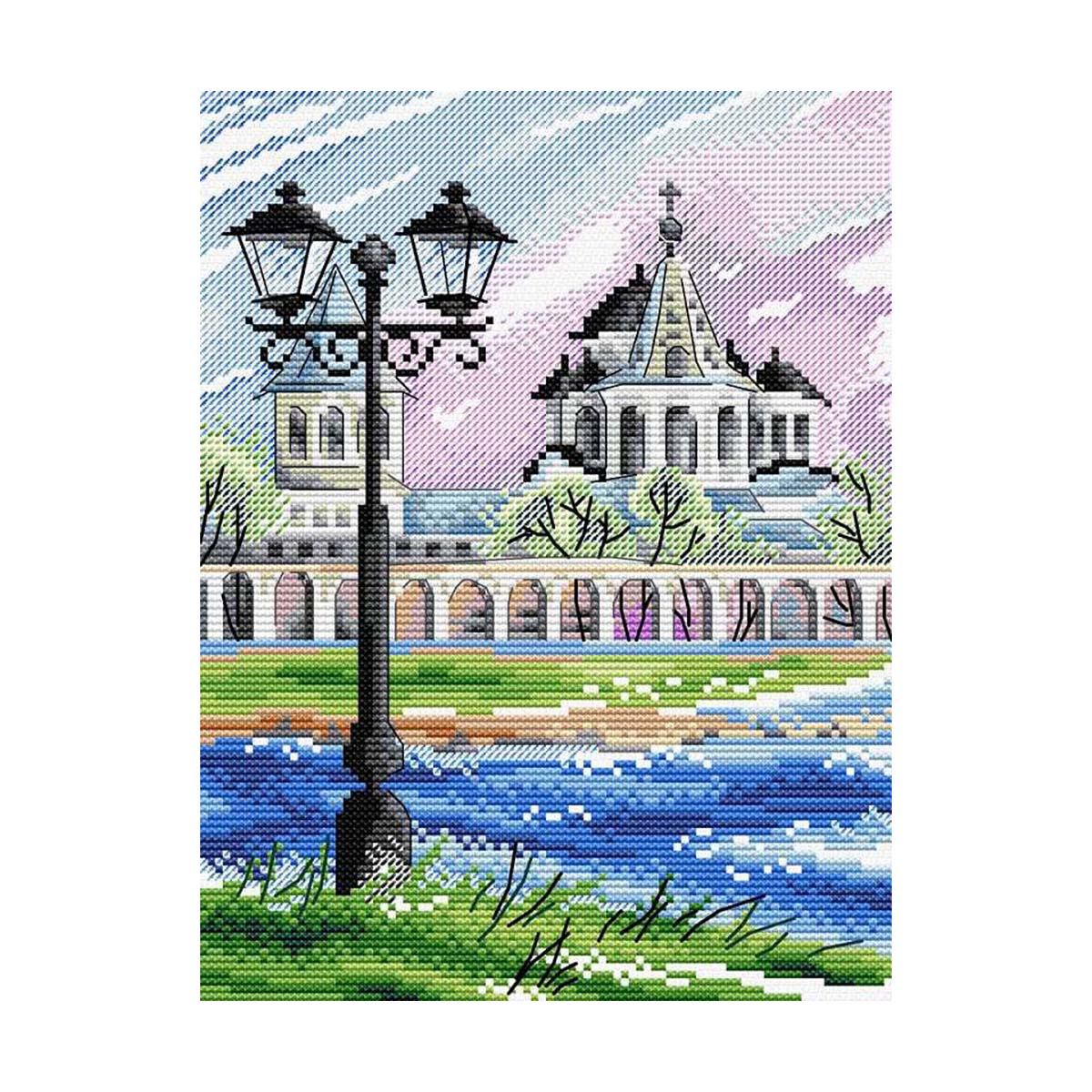 фото Набор для вышивания крестом жар-птица "великий новгород", 22x17 см, арт. м-444