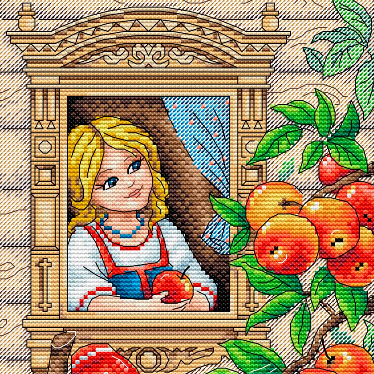 

Набор для вышивания крестом Жар-Птица "В летний полдень", 23x17 см, арт. М-296