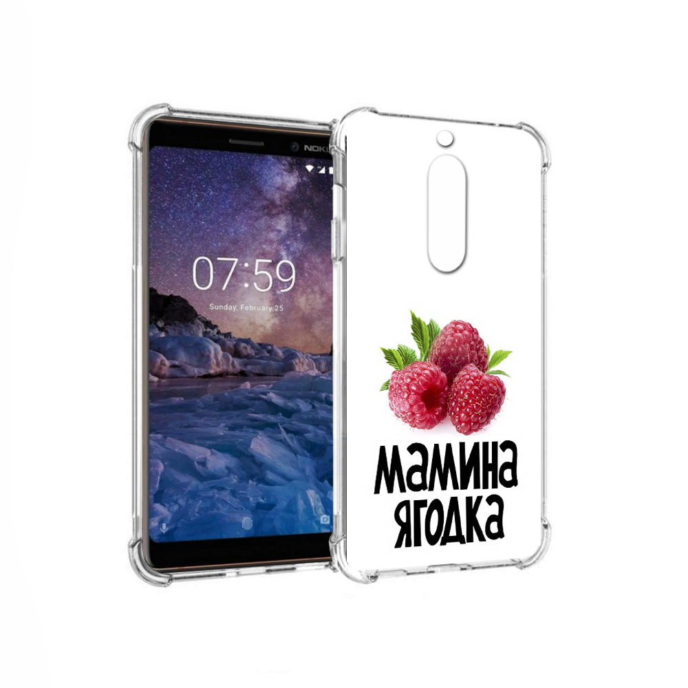 

Чехол MyPads Tocco для Nokia 7 мамина ягодка (PT95887.123.456), Прозрачный, Tocco