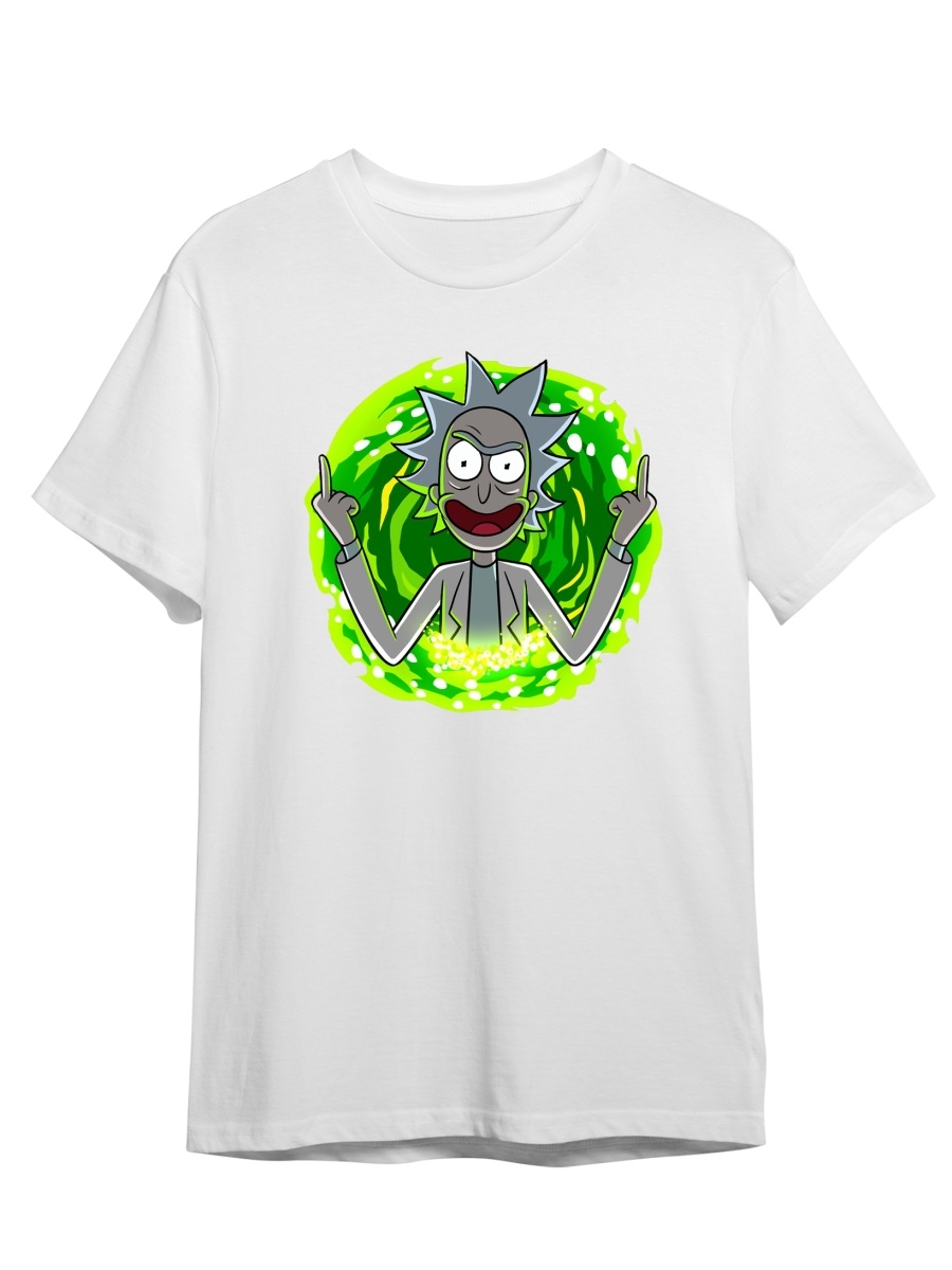 фото Футболка унисекс сувенирshop рик и морти/rick and morty 28 белая 3xl