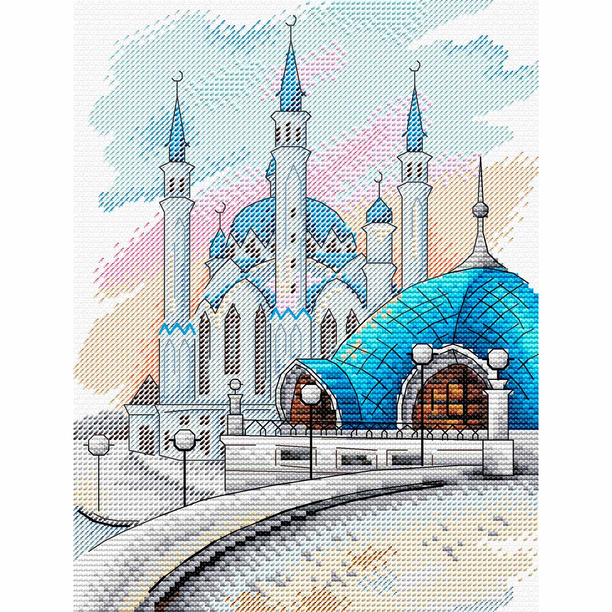 

Набор для вышивания крестом Жар-Птица "Казань", 17x22 см, арт. М-448