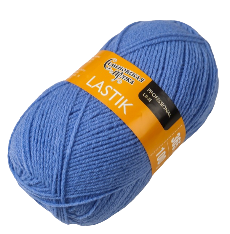 

Пряжа Семеновская Lastik (70955), гиацинт 5 шт. по 100 г, Синий