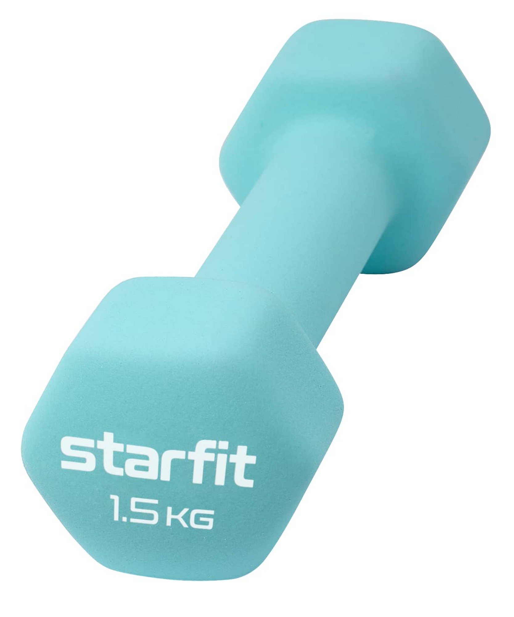 Гантель неопреновая DB-201 1,5 кг, мятный Starfit ЦБ-00001427