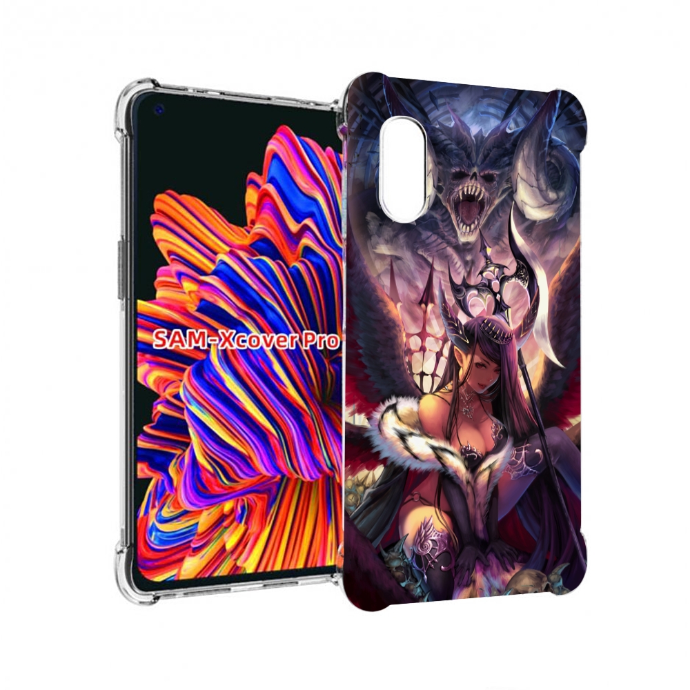 

Чехол MyPads девушка с демоном на фоне женский для Samsung Galaxy Xcover Pro 1, Прозрачный, Tocco