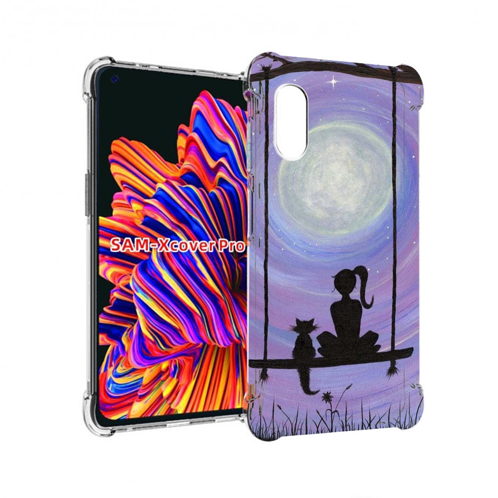 

Чехол MyPads девушка с котом на качеле женский для Samsung Galaxy Xcover Pro 1, Прозрачный, Tocco