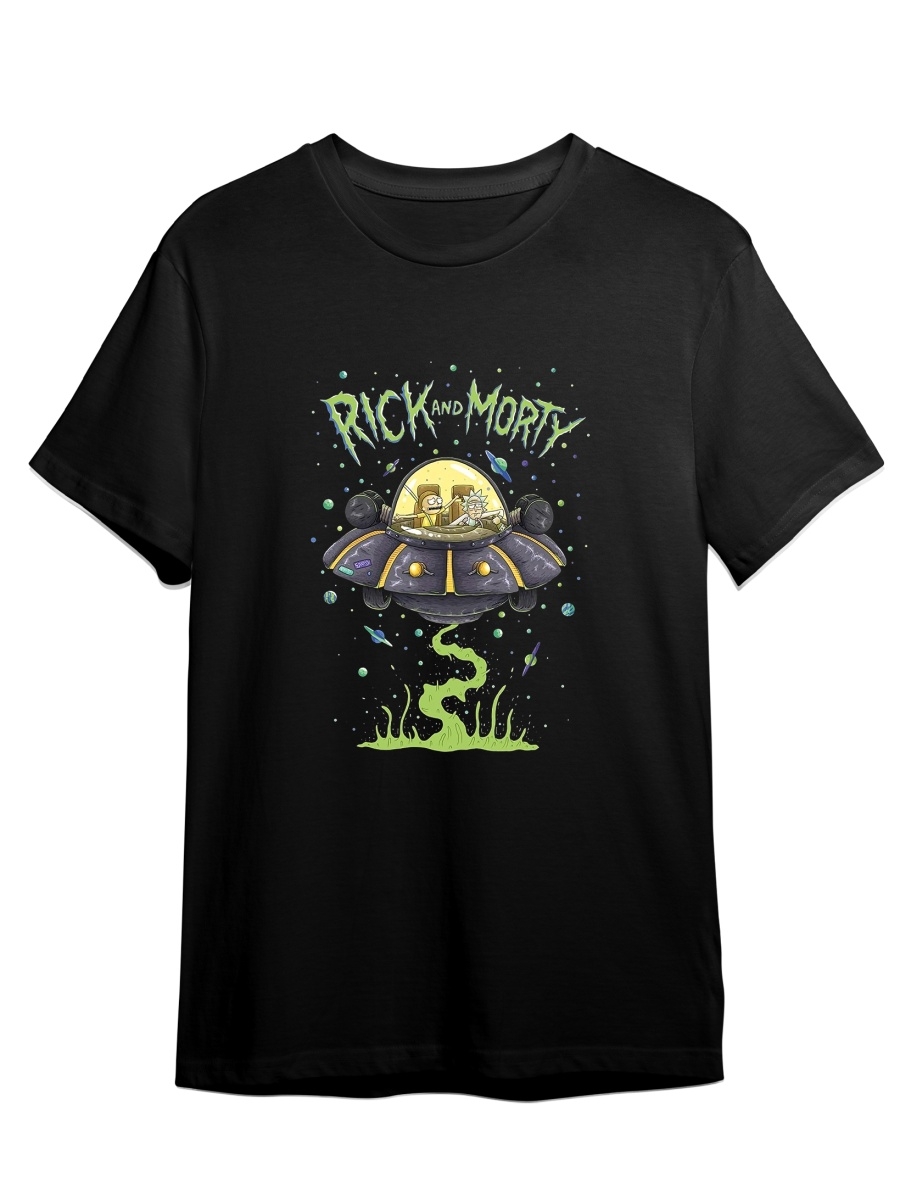 фото Футболка унисекс сувенирshop рик и морти/rick and morty 3 черная 2xl