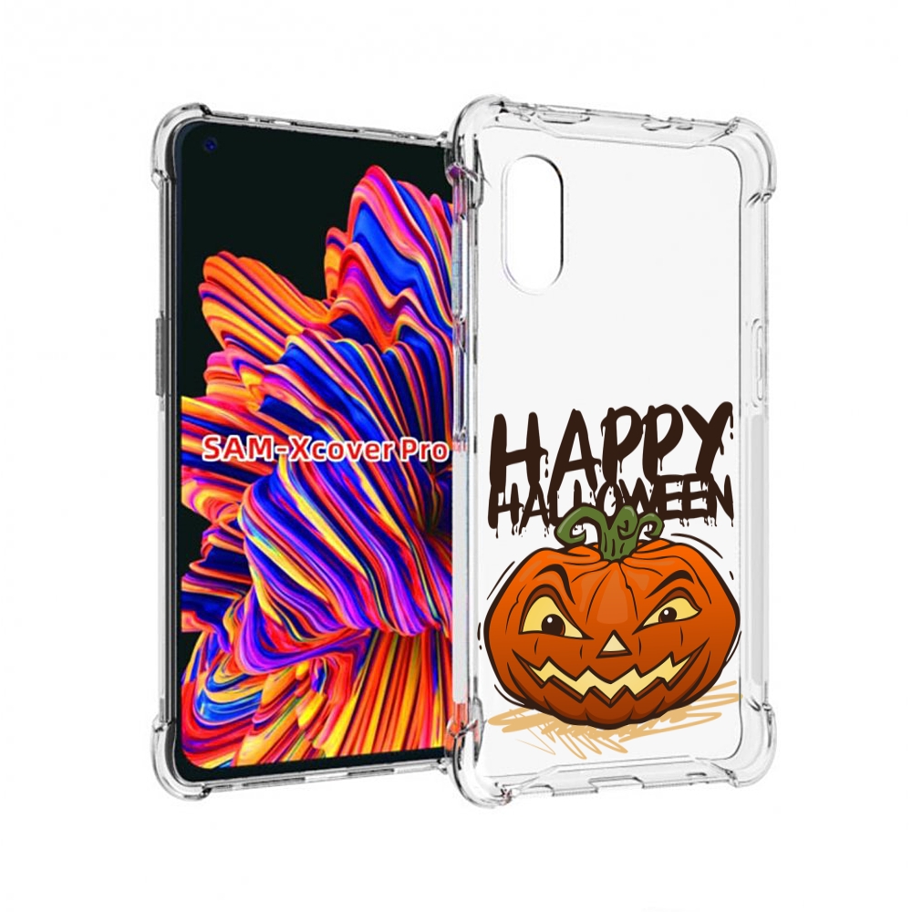 

Чехол MyPads Хэллоуин счастливый для Samsung Galaxy Xcover Pro 1, Прозрачный, Tocco