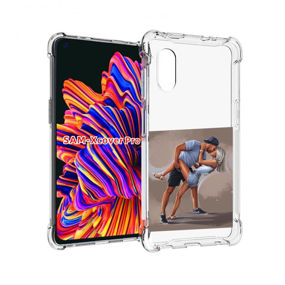 

Чехол MyPads девушка с парнем танцуют женский для Samsung Galaxy Xcover Pro 1, Прозрачный, Tocco