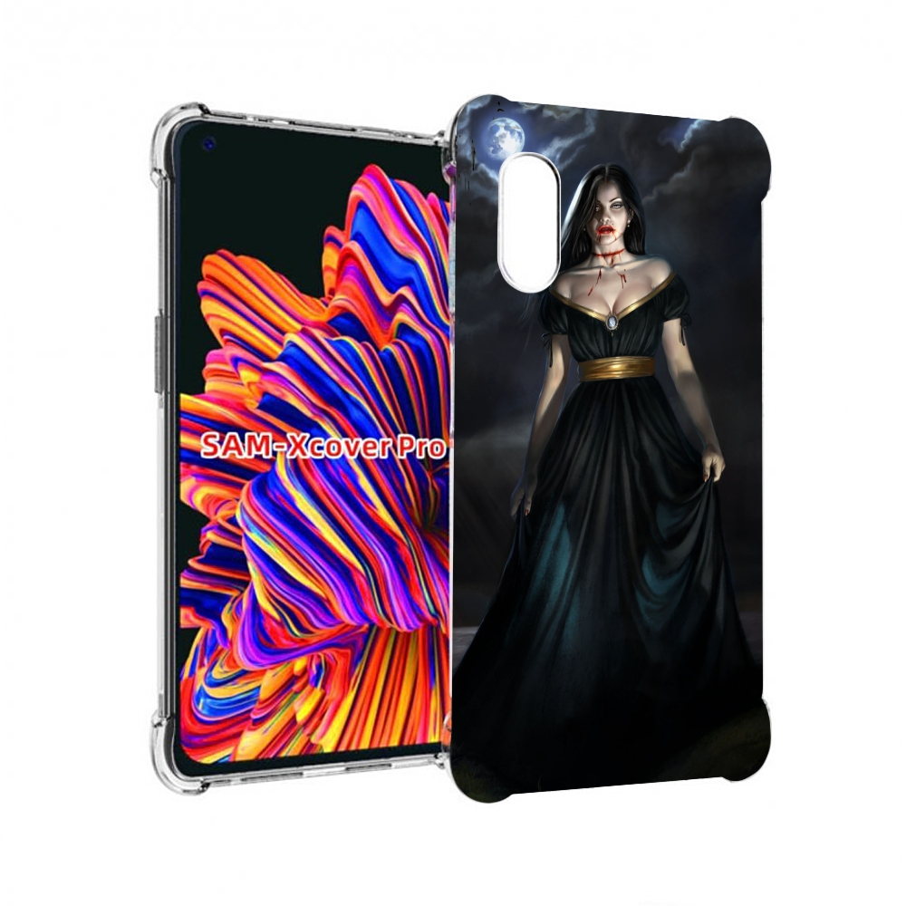 

Чехол MyPads девушка с порезом на горле женский для Samsung Galaxy Xcover Pro 1, Прозрачный, Tocco