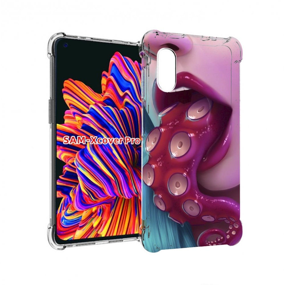 

Чехол MyPads девушка с щупальцой женский для Samsung Galaxy Xcover Pro 1, Прозрачный, Tocco