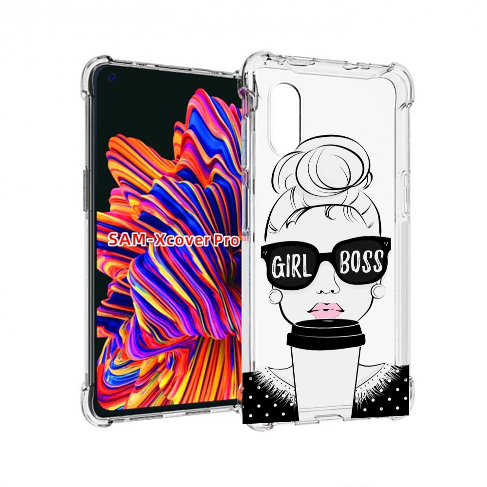 

Чехол MyPads девушка-босс женский для Samsung Galaxy Xcover Pro 1, Прозрачный, Tocco