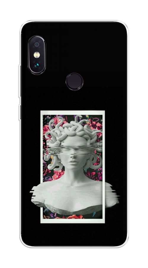 

Чехол на Xiaomi Redmi Note 5/Note 5 Pro "Web Punk Медуза Горгона", Черный;серый, 32750-6