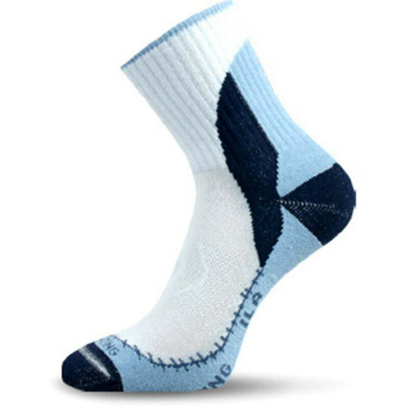 

Носки Lasting ILA 503, cotton+polypropylene, бело-голубой, размер M, ILA503M, Белый;голубой