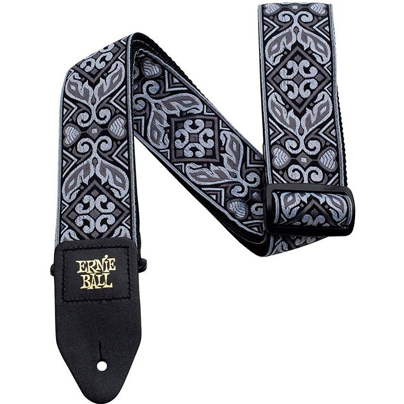 фото Ремень для гитары ernie ball 4166 tribal silver jacquard, ernie ball (эрни бол)