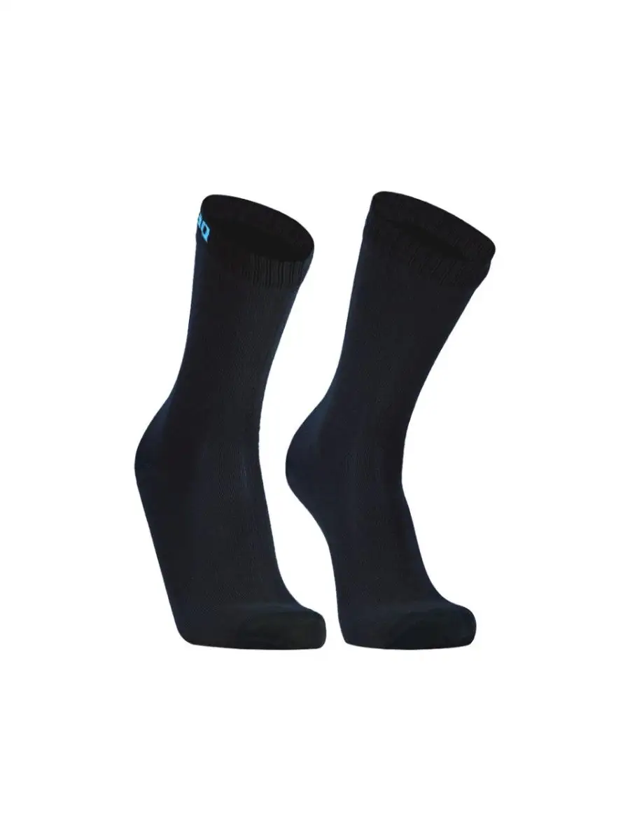 

Водонепроницаемые носки DexShell Ultra Thin Crew XL (47-49), черный/голубой, DS683BLKXL